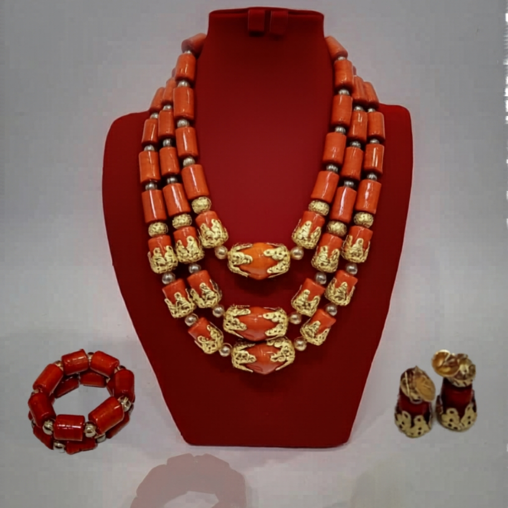 Custom Jewelry Coral bead - 3set